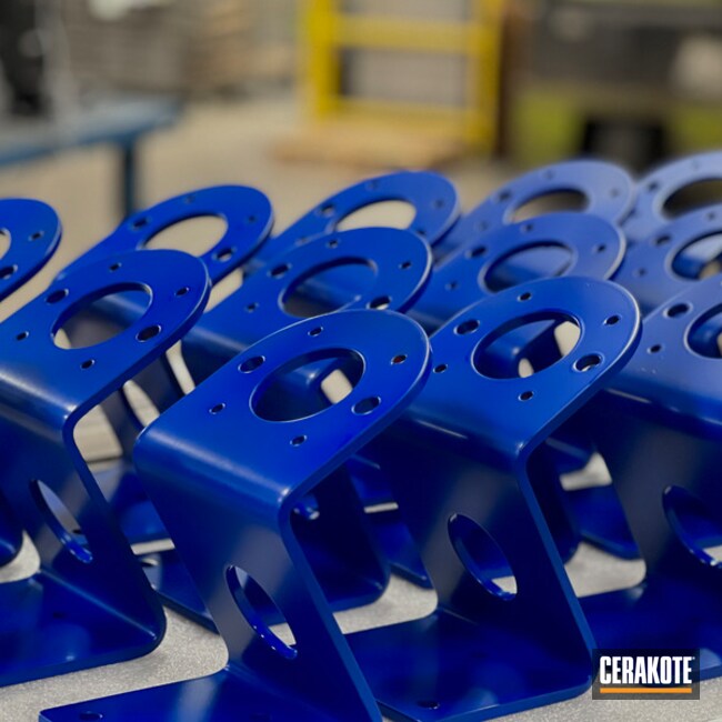 Brackets Coated With Cerakote In C-158