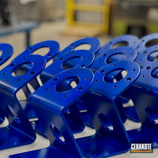 Brackets Coated With Cerakote In C-158
