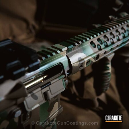 Powder Coating: Highland Green H-200,Tactical Rifle,Light Sand H-142,MAGPUL® FLAT DARK EARTH H-267