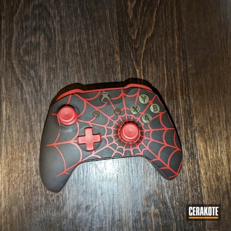 Powder Coating: HABANERO RED H-318,Armor Black H-190,Xbox Controller,Xbox One Controller