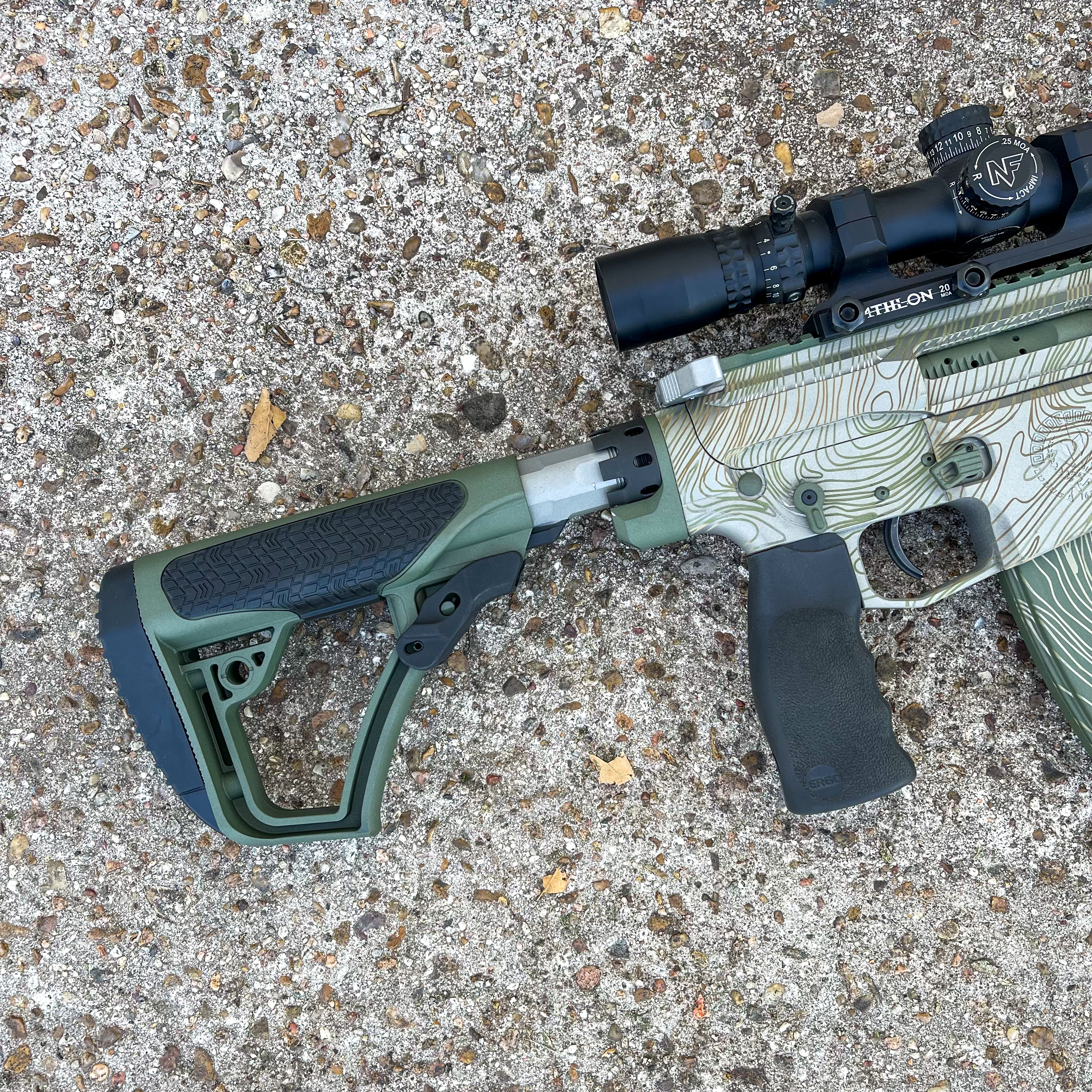 Topographic Rifle Custom Ludus Defense Danger Close Topo Rifle | Cerakote
