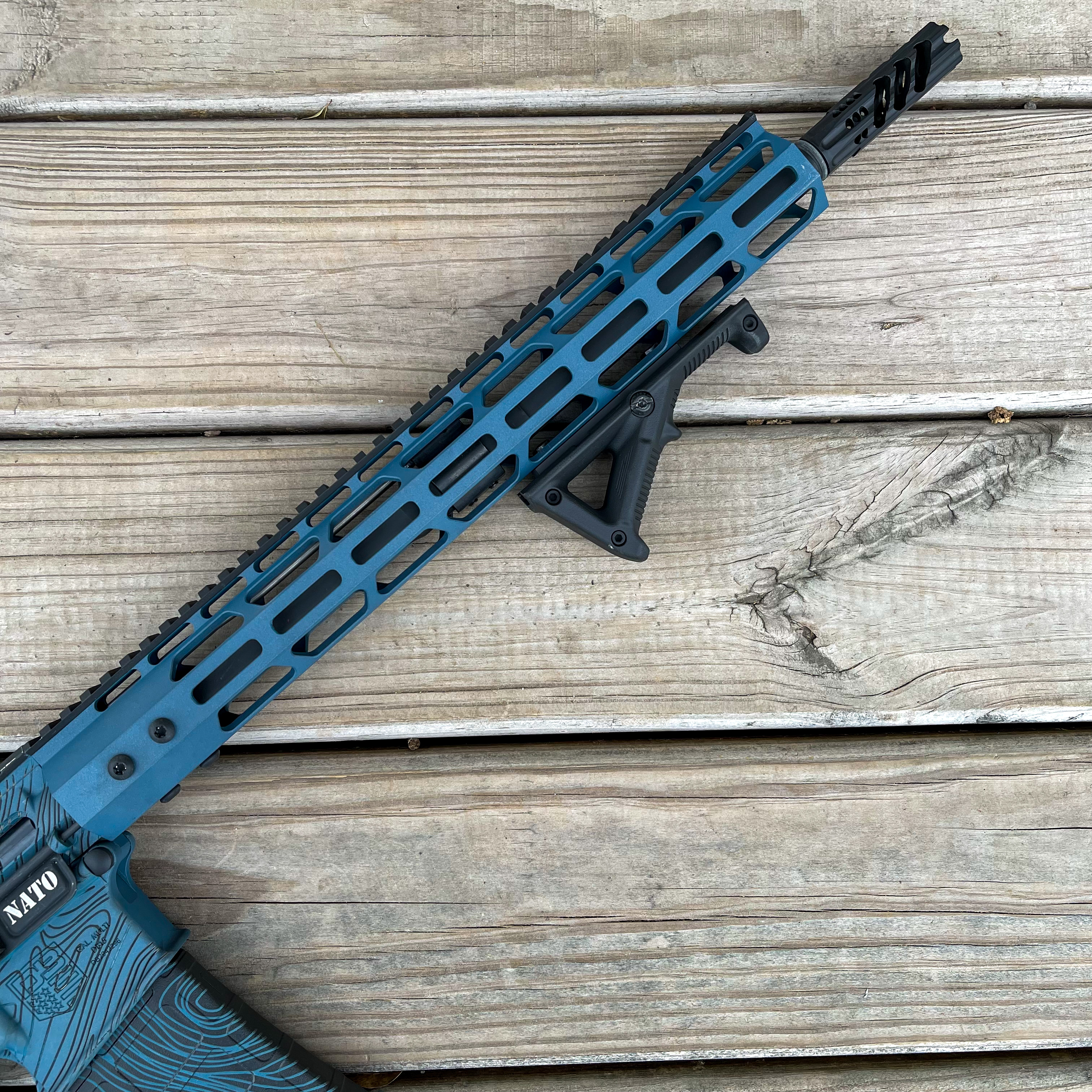 Topographic Rifle Diamondback Firearms Blue Topo Rifle | Cerakote