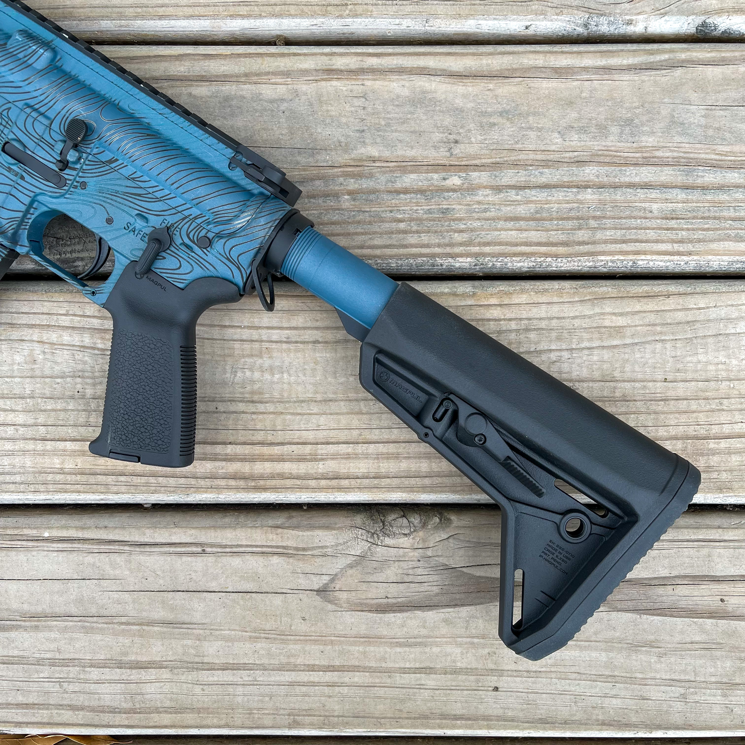 Topographic Rifle Diamondback Firearms Blue Topo Rifle | Cerakote
