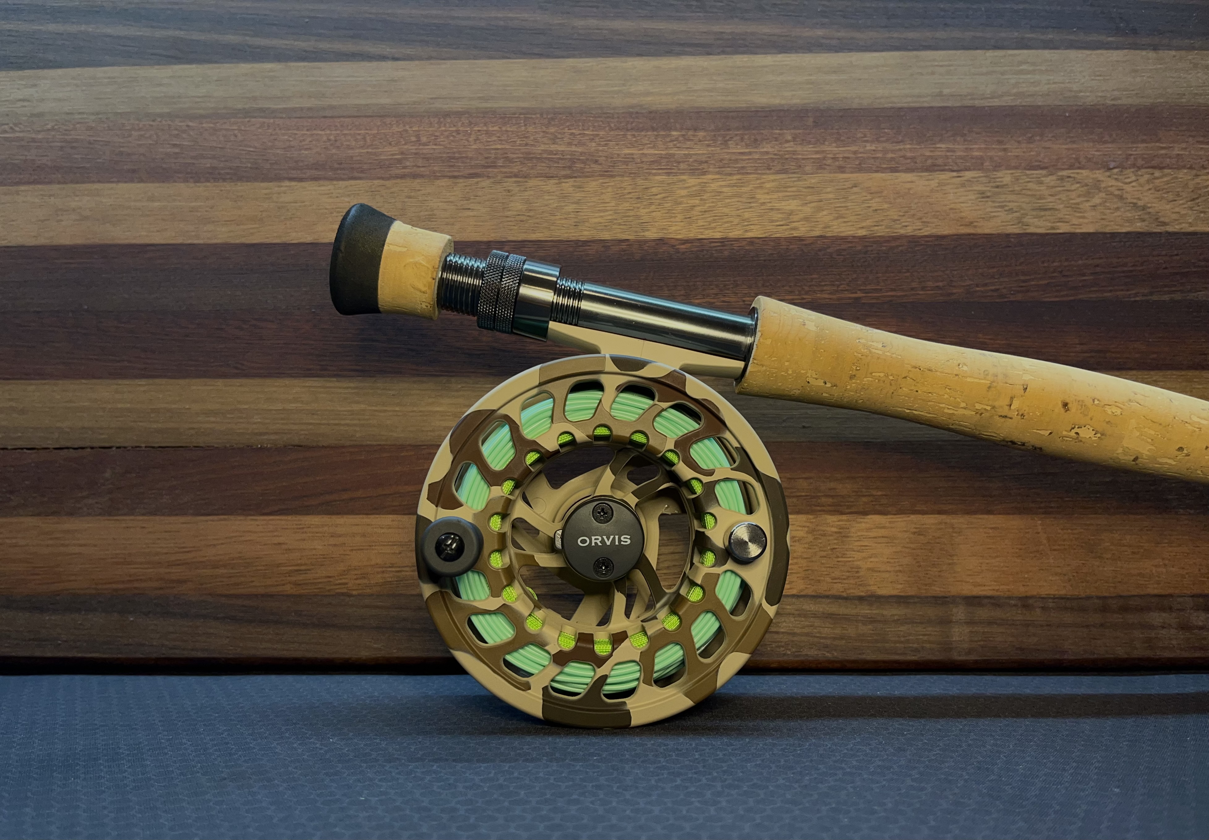 camouflage fly fishing reels Mako 9550-1012 Inshore Reel Matte Digi Camo Gray Right Hand drag knob Orvis duck camo reel |