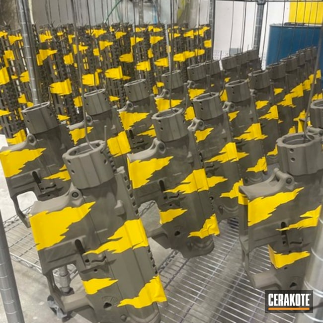Ar15 Production Run Coated With Cerakote