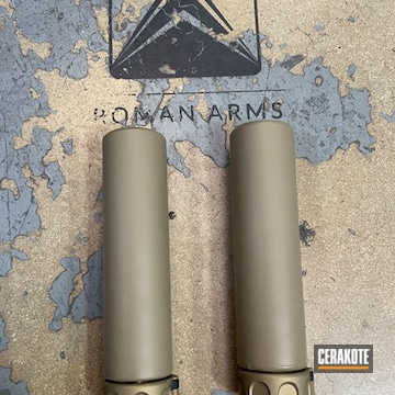 Coyote Tan And Gold Suppressors