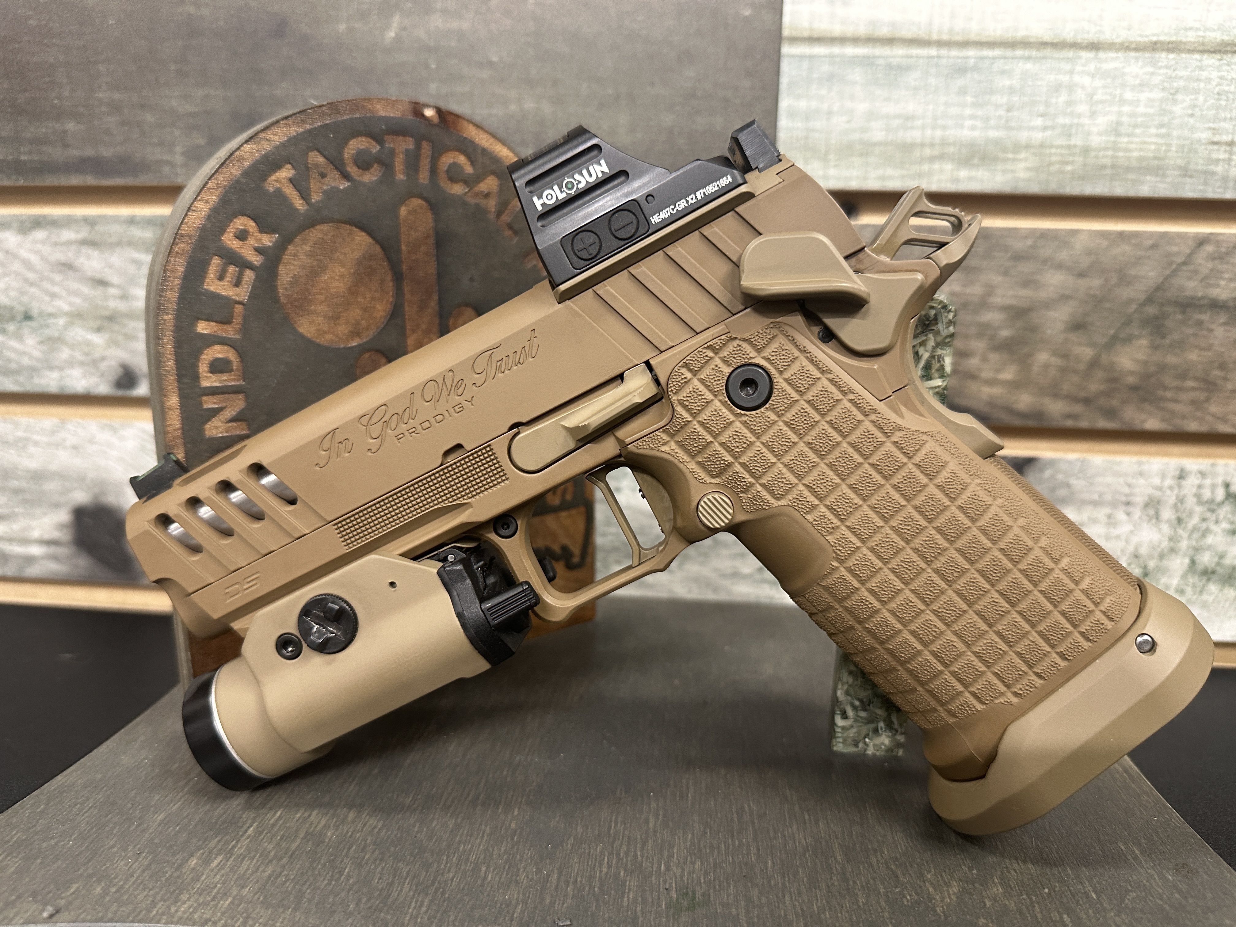 Springfield Prodigy Thread Springfield Prodigy coated with Troy® Coyote Tan, Mud Brown and Magpul ...