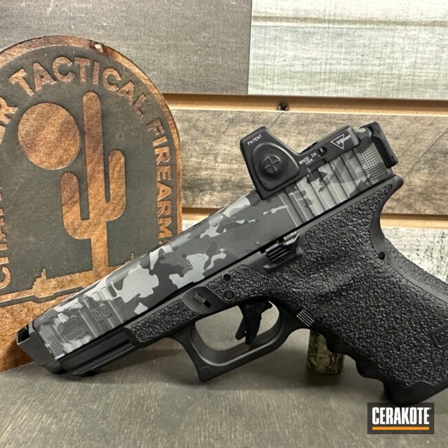 Glock 19c Coated With Cerakote In H-255, H-210, H-146 And H-214