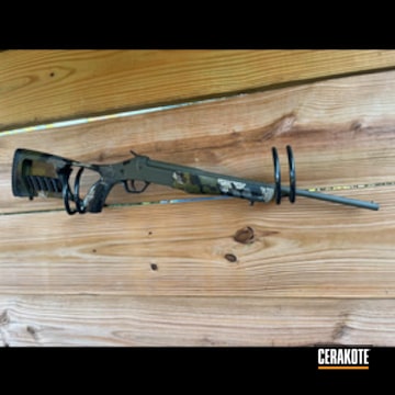 Camo Single Shot Rifle Coated With Cerakote