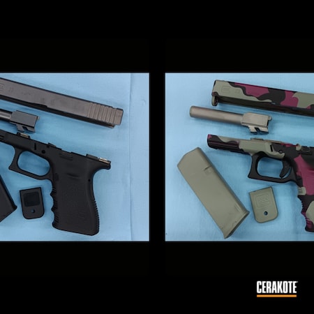Powder Coating: Glock,Black Cherry C-298,Armor Black H-190,Glock 23,Bull Shark Grey H-214