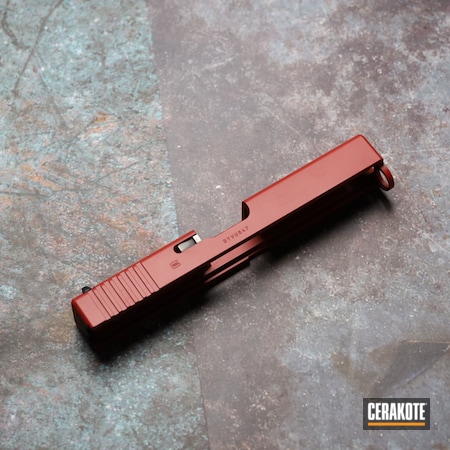 Powder Coating: Slide,Glock,Pistol,FIREHOUSE RED H-216