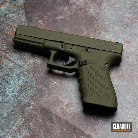 Powder Coating: Glock 20,Glock,10mm,Sniper Green H-229