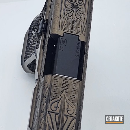 Powder Coating: Graphite Black H-146,Glock,SMOKED BRONZE H-359,MATTE ARMOR CLEAR H-301,Glock 17,Laser Engraved,Custom