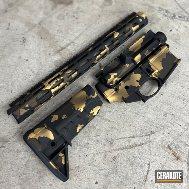 Black N Gold Builders Set Coated With Cerakote In H-190, H-148 And H-122