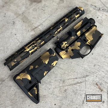 Black N Gold Builders Set Coated With Cerakote In H-190, H-148 And H-122