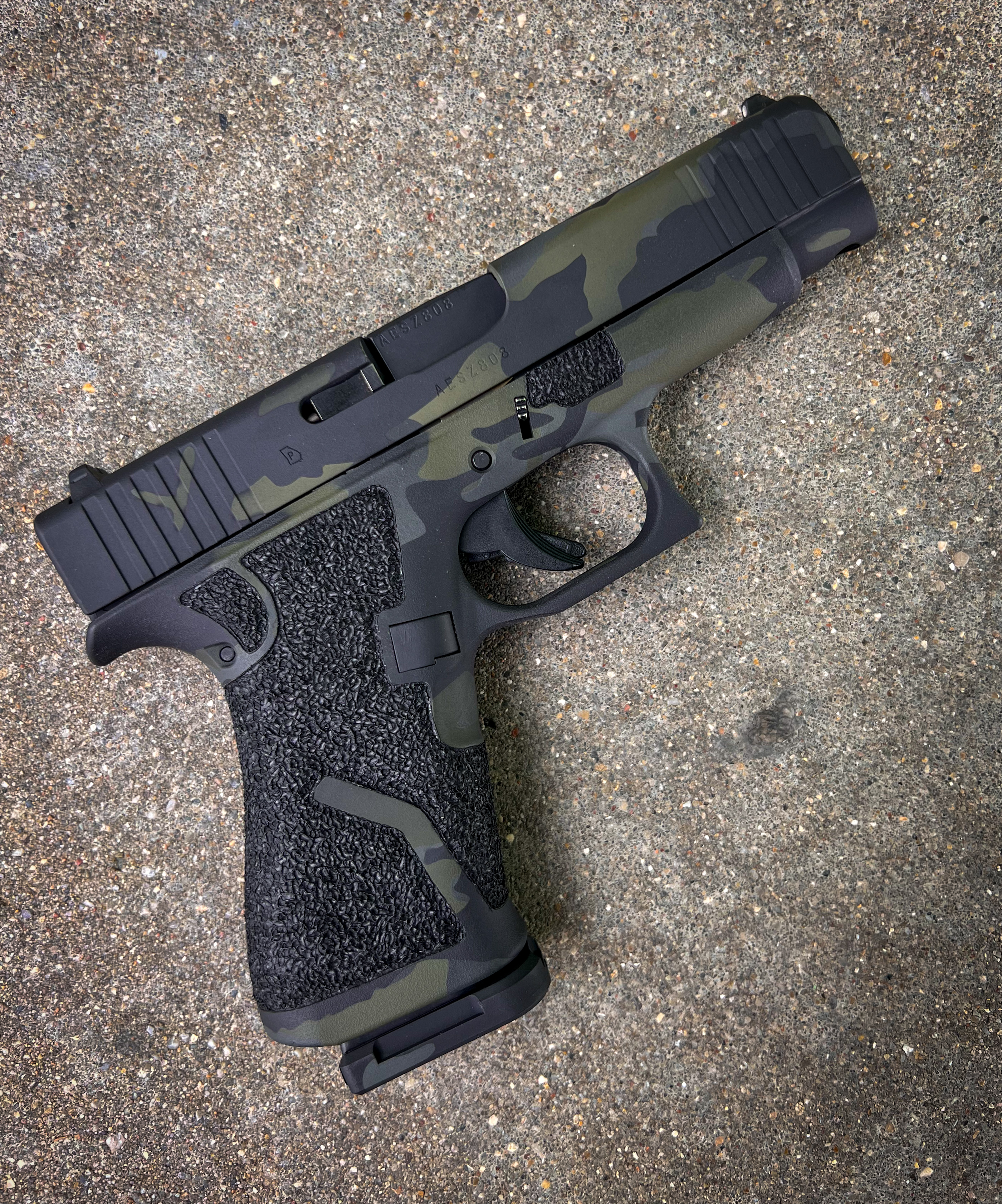 Glock Coating Cerakote Glock 48 Camo Black | Cerakote