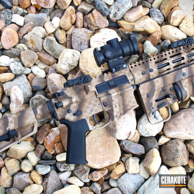 Hybrid Tiger Stripe And Desert Reptile Cerakote