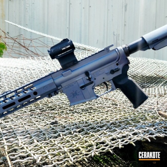 Ar15 Coated With Cerakote In H-315