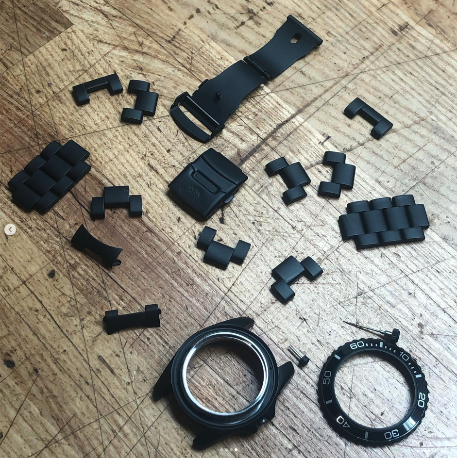 Cerakote Watch Components In Graphite Black | Cerakote