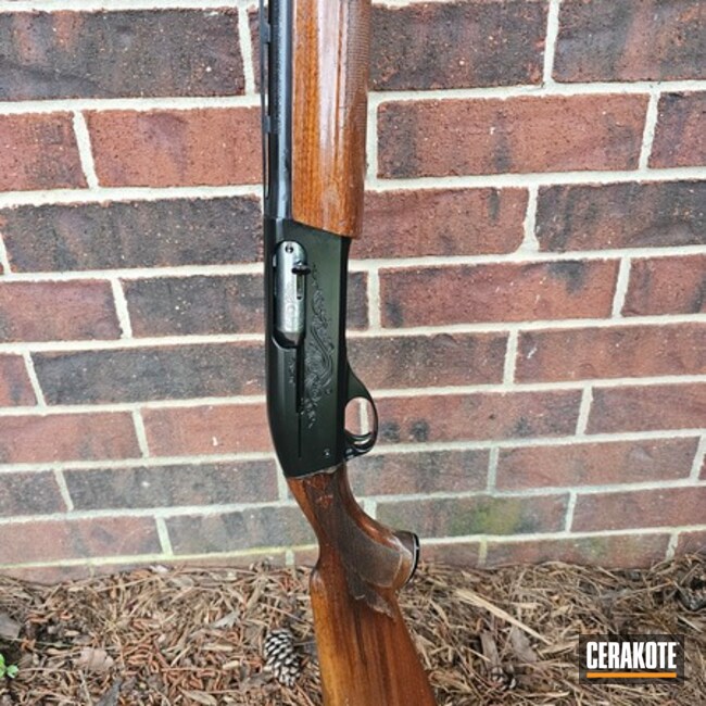 Remington 1100 Shotgun Coated With Cerakote In E-100