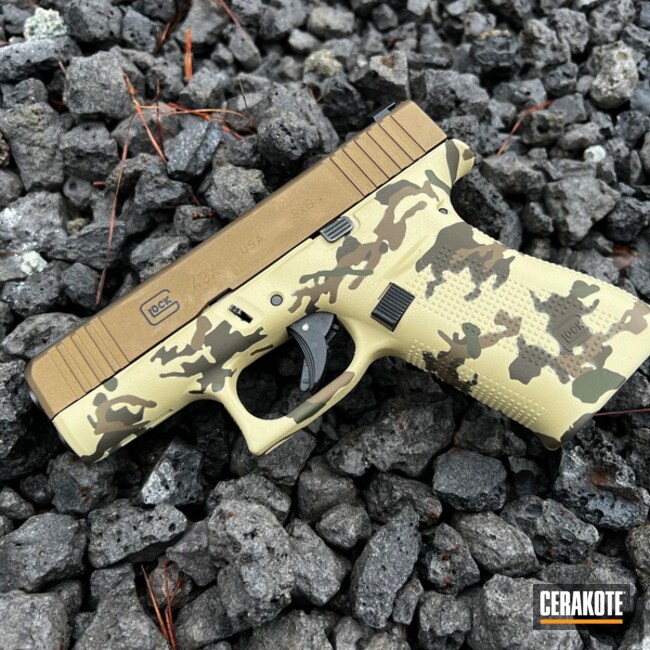 Glock 43x Coated With Cerakote In H-226, H-229, H-143, H-261 And H-148