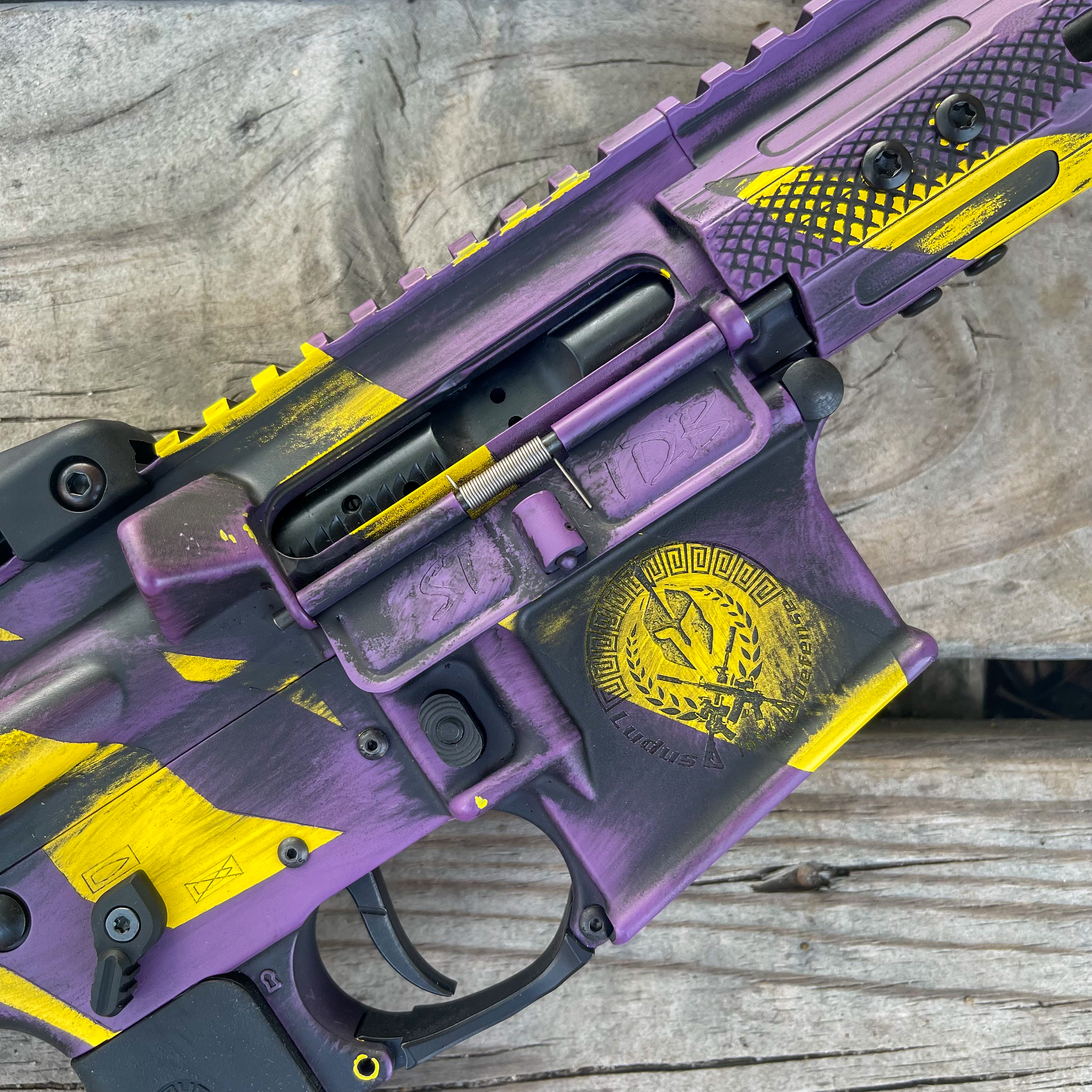 Ludus Defense Custom LSU Fightin' Tigers Rifle | Cerakote