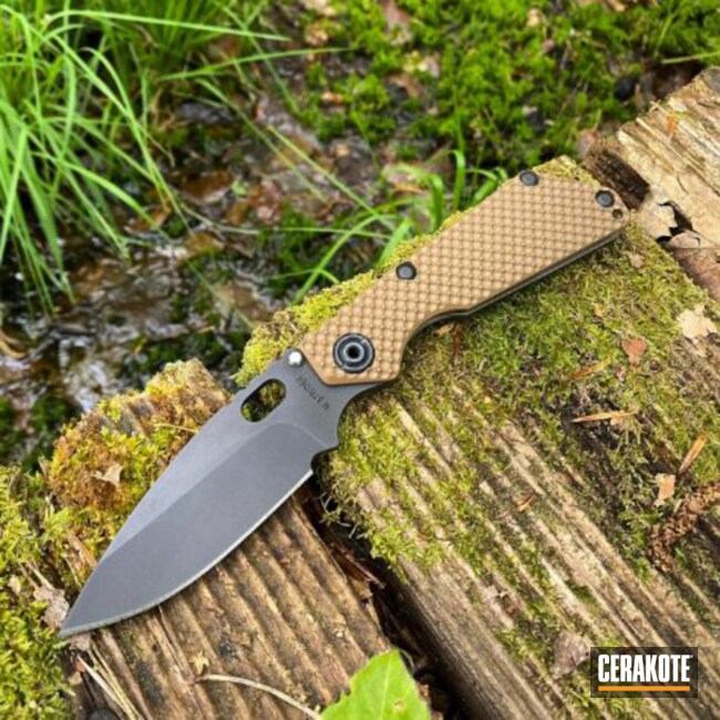 Troy® Coyote Tan On Strider G10 Sng Scale