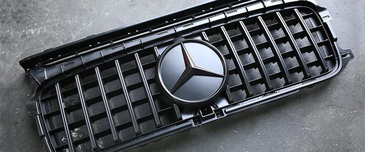 Cerakoted Mercedes car grille