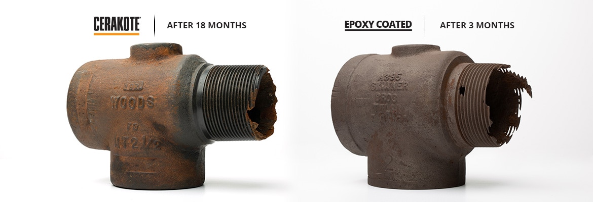 Epoxy vs Cerakote Corrosion Test
