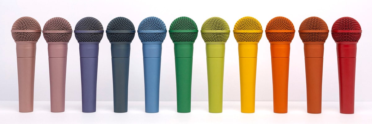 Cerakoted Microphones