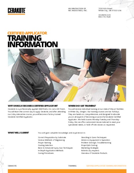 Certified Applicator Training Information