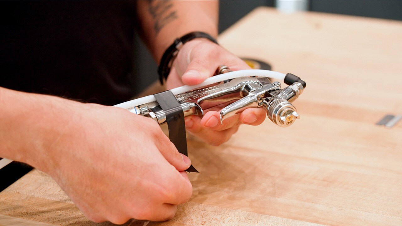 Wrap Hose to Spray Gun