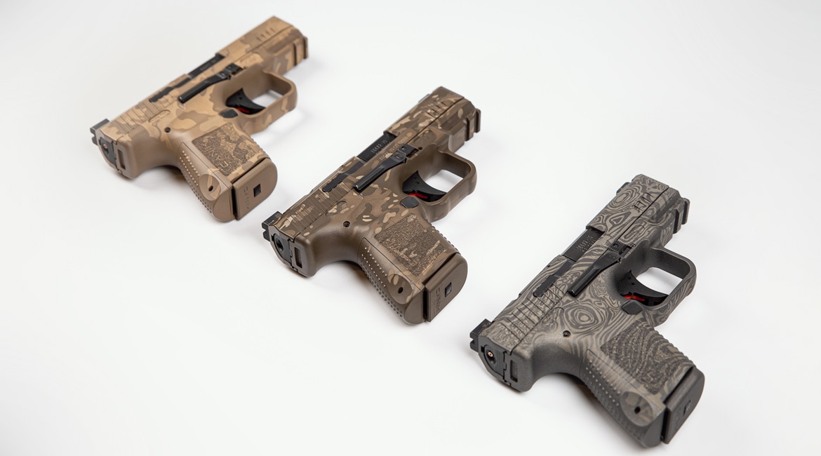 Cerakote laser imaging on handguns
