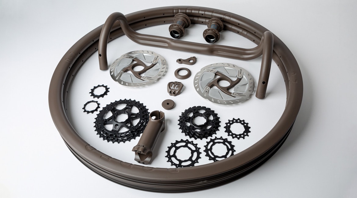 Cerakoted bicycle parts