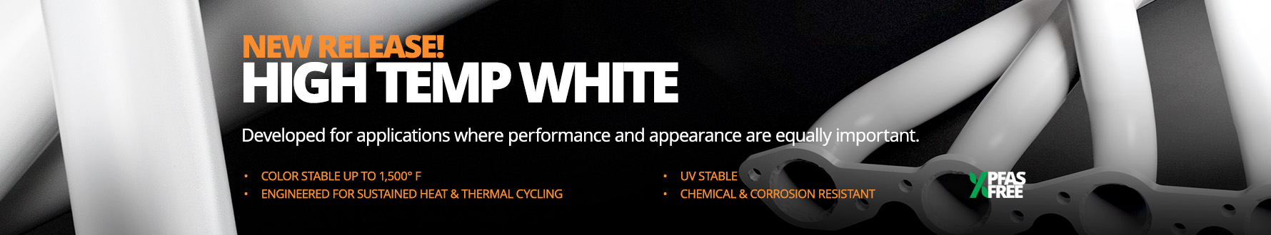 Cerakote S-140 High-Temp-White - World's best permanent high temperature white coating (PFAS-Free)