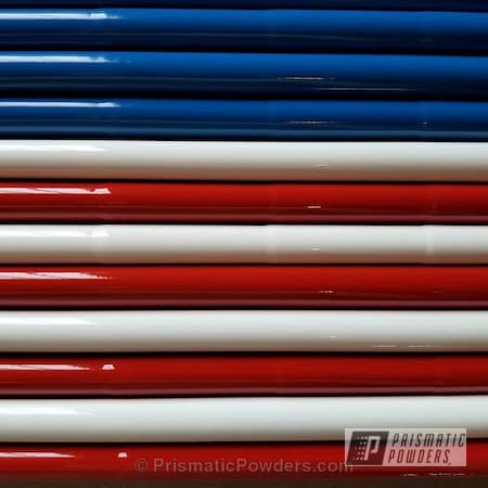 Powder Coating: Putter Shafts,Bradley Putters,PROULX WHITE PSS-6492,Miscellaneous,Racer Red PSS-5649,Skyline Blue PSS-4970