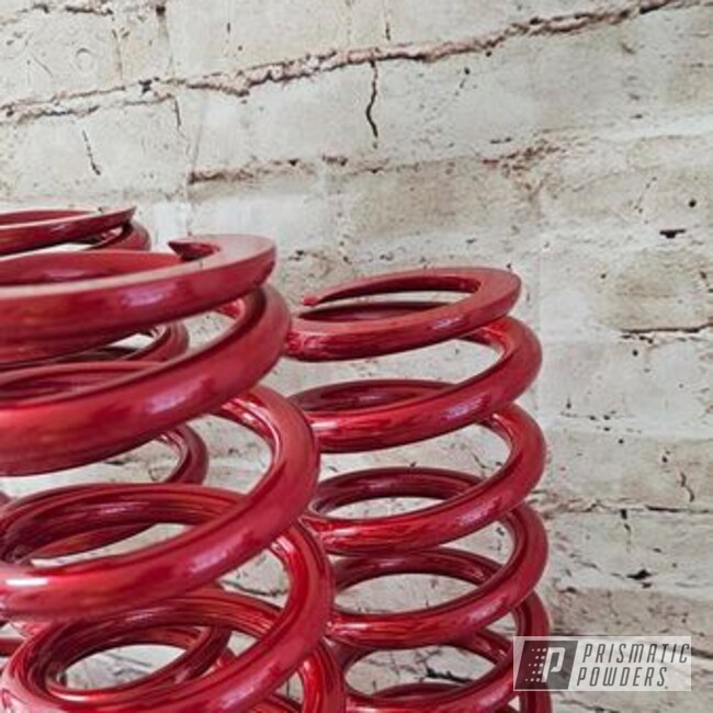 Canam Suspension Parts Powder Coated In Clear Vision And Illusion Red