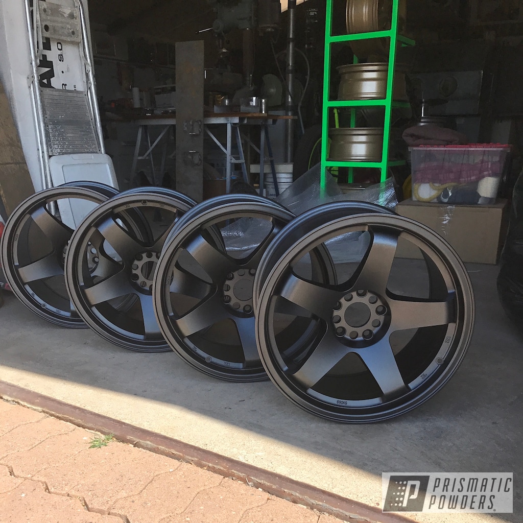 Dual Bolt Pattern Wheels in Black Jack Prismatic Powders