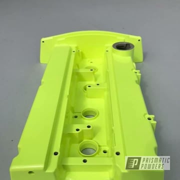 Yellow Powder Coated Valve Cover