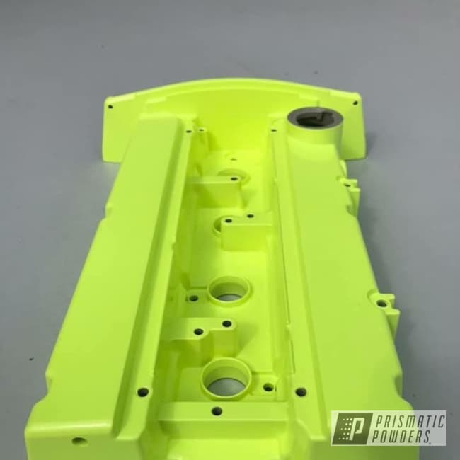 Yellow Powder Coated Valve Cover
