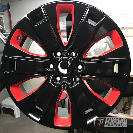 Powder Coating: 18”,Really Red PSS-4416,Ford,Matte Black PSS-4455,Pickup,Automotive,Wheels