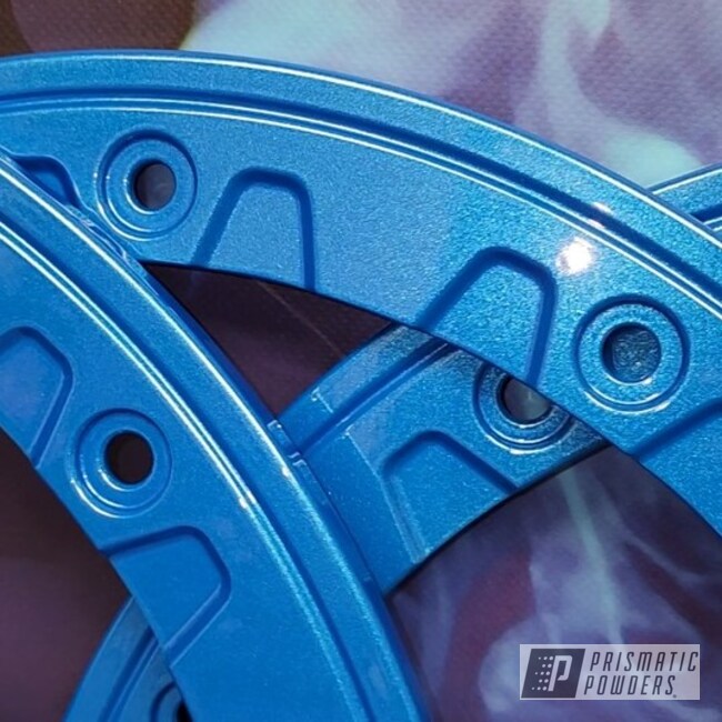 Wheel Bead Locks Powder Coated In Dodge Hydro Blue Pearl