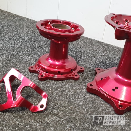 Powder Coating: Motorcycles,SUPER CHROME USS-4482,Soft Red Candy PPS-2888