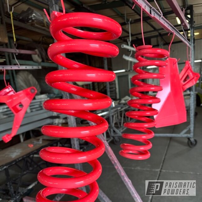 Two Stage Application Powder Coated In Ral 9016 And Supernatural Pink