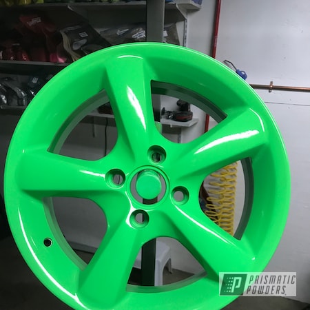 Powder Coating: Wheels,Automotive,15”,Neon Green PSS-1221