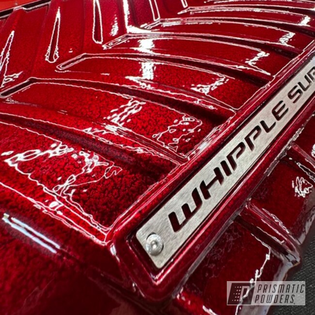 Whipple Super Charger Cover In Fractured Illusion Cherry