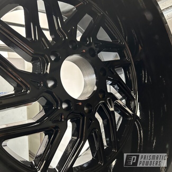 Gm 2500 Wheels Powder Coated In Shimmer Glass