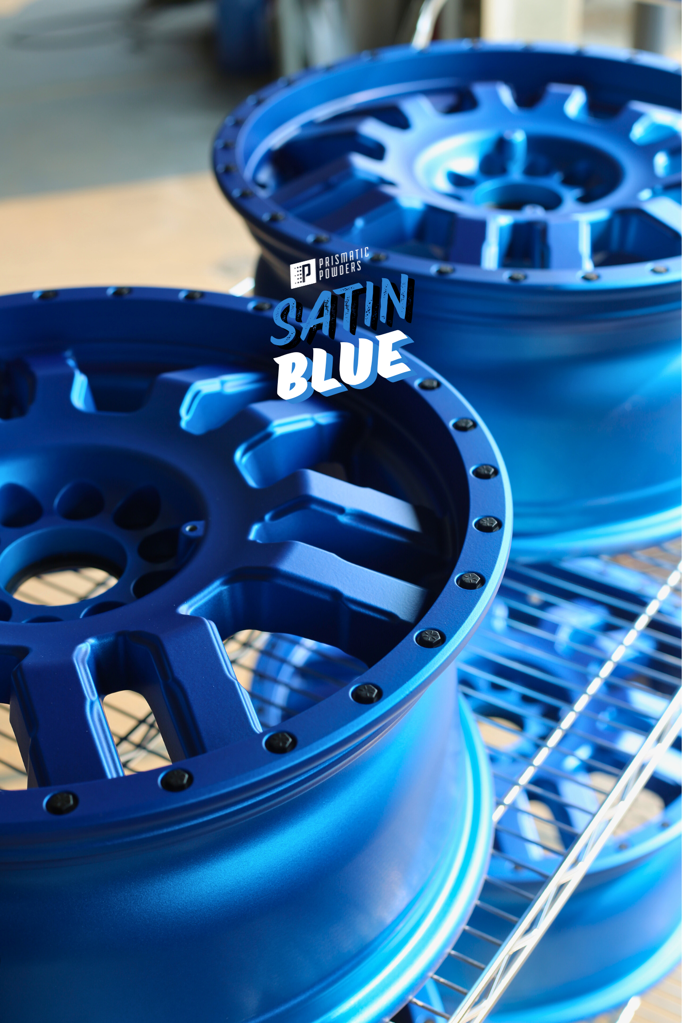 Powder Blue Rims Satin Blue Fuel Wheels | Prismatic Powders