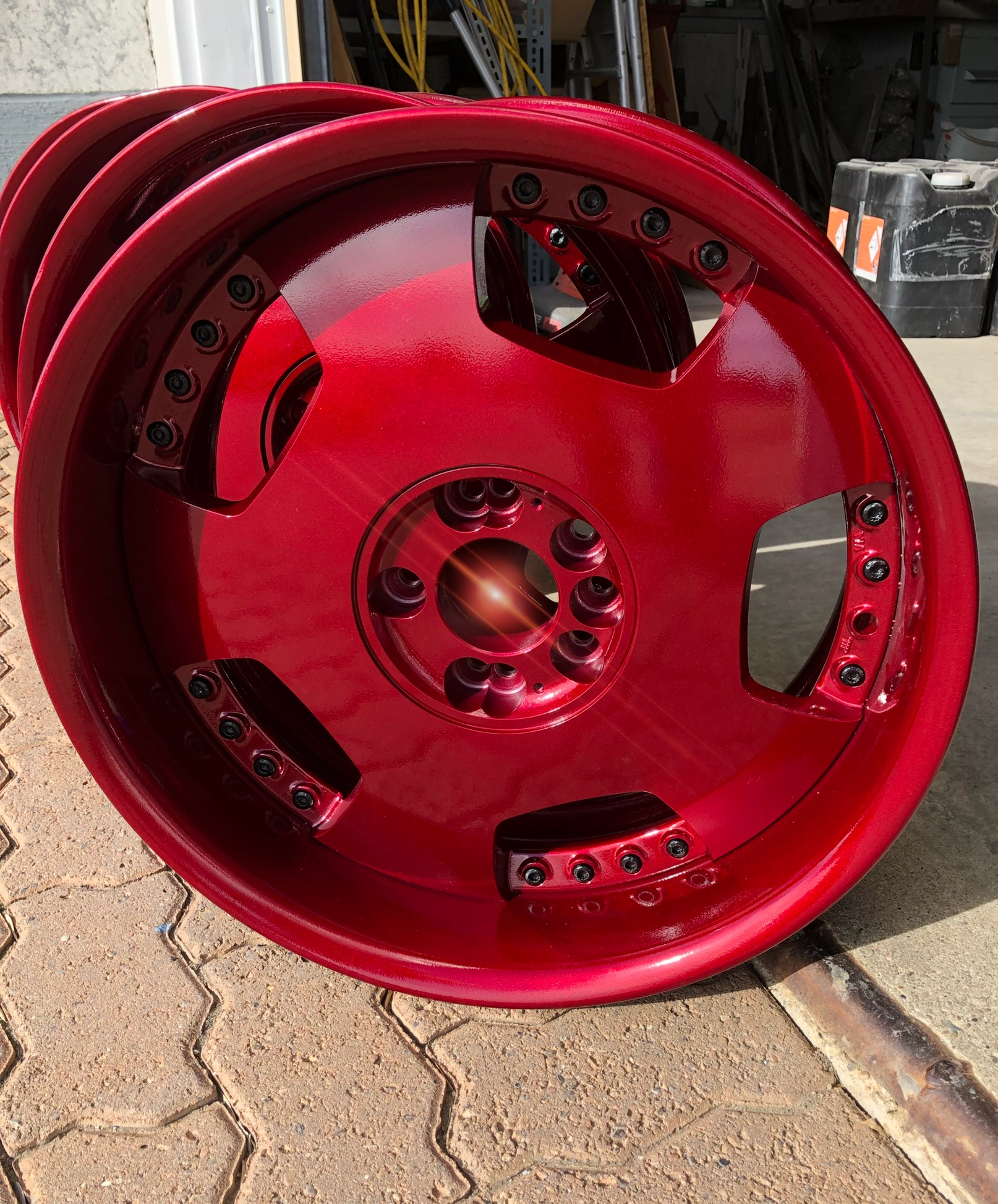 20” JDM Wheels in Clear Vision and Illusion Cherry | Prismatic Powders