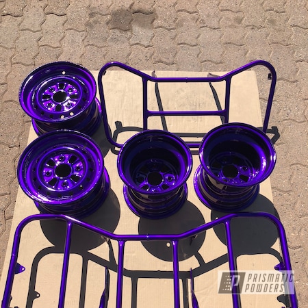 Powder Coating: Custom Quad,Quad Parts,Clear Vision PPS-2974,Illusion Purple PSB-4629,ATV Parts,Off-Road,ATV